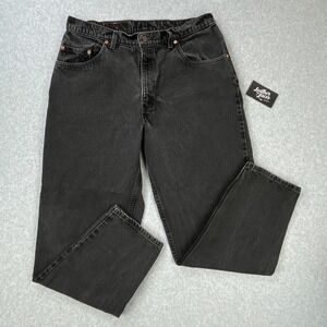 Vintage Levis 560 Loose Fit Tapered Jeans Mens 38 x 32 (35 x 31) Black USA 1998